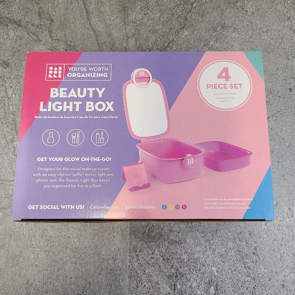NEW Caboodles beauty light box pink
